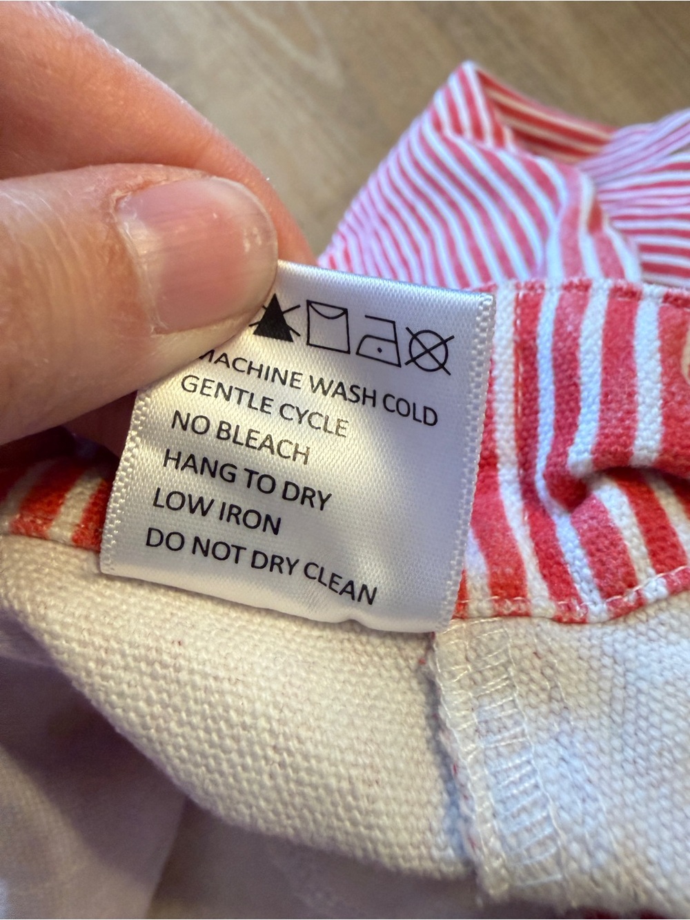 Sonderhaus Daphne Barrel Leg Red Striped Pants Artsy Scandi 100% Cotton XL - Picture 11 of 13
